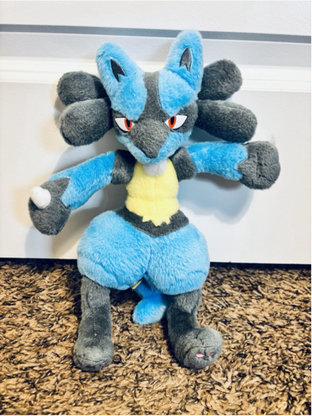 Pokémon Lucario Plush 10” Takara Tomy T-Arts Japan Import Official Nintendo